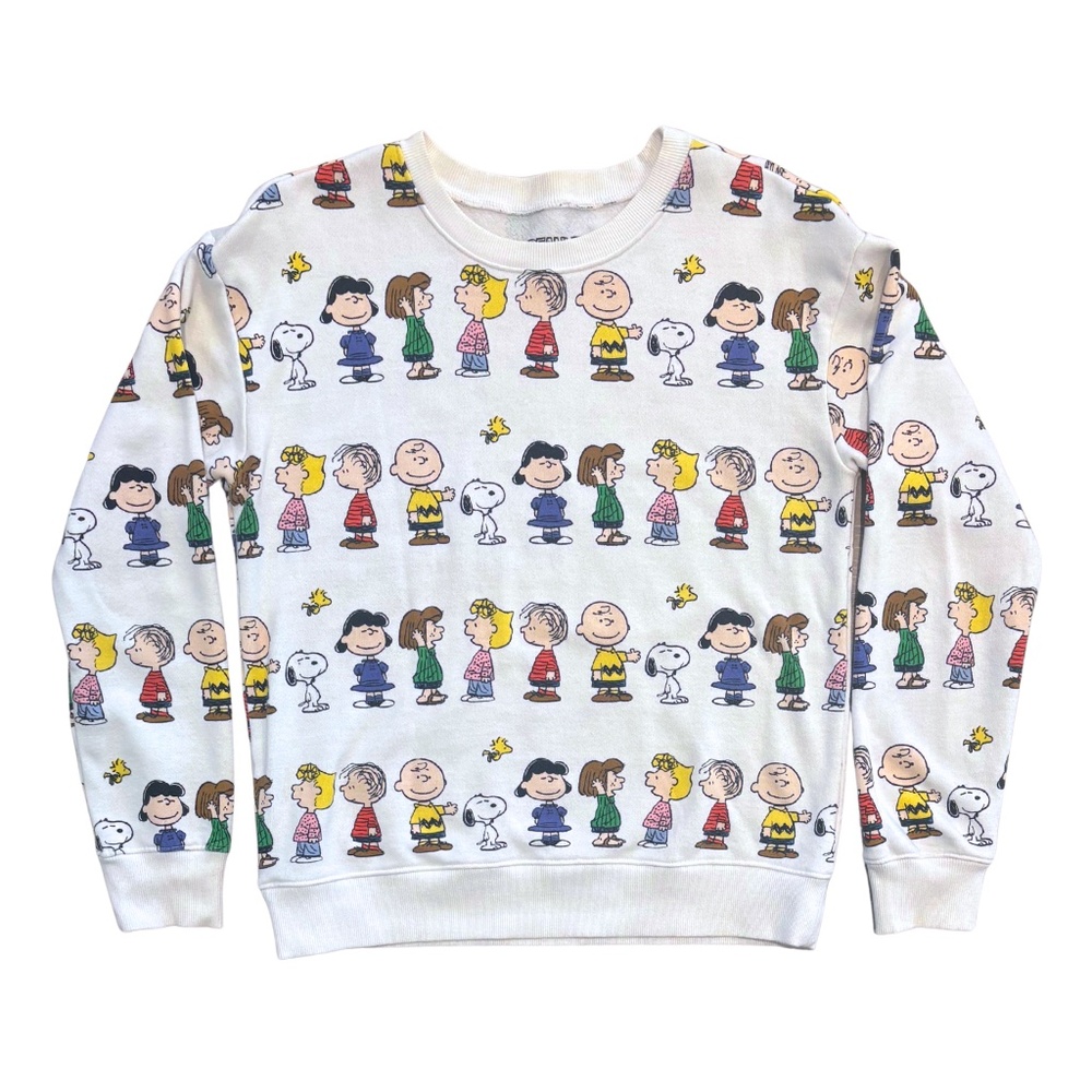 Snoopy & Peanuts Sweatshirt Pullover White Size Medium 2016 Peanuts Worldwide